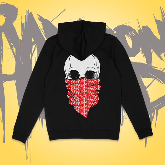 Skull Bandana Zip Hood